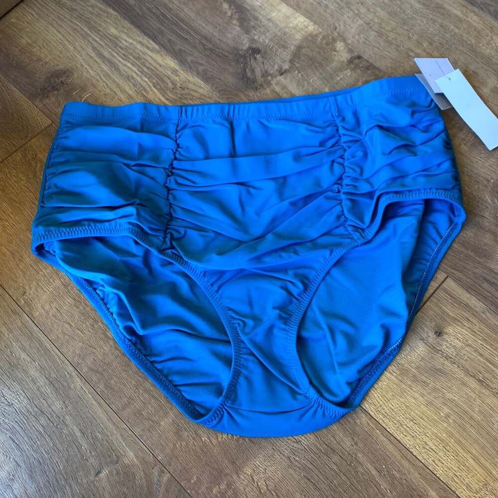 RAISINS CURVE Women's Blue Stretch Sits At Hips Swimsuit Bottom 20W Plus Size